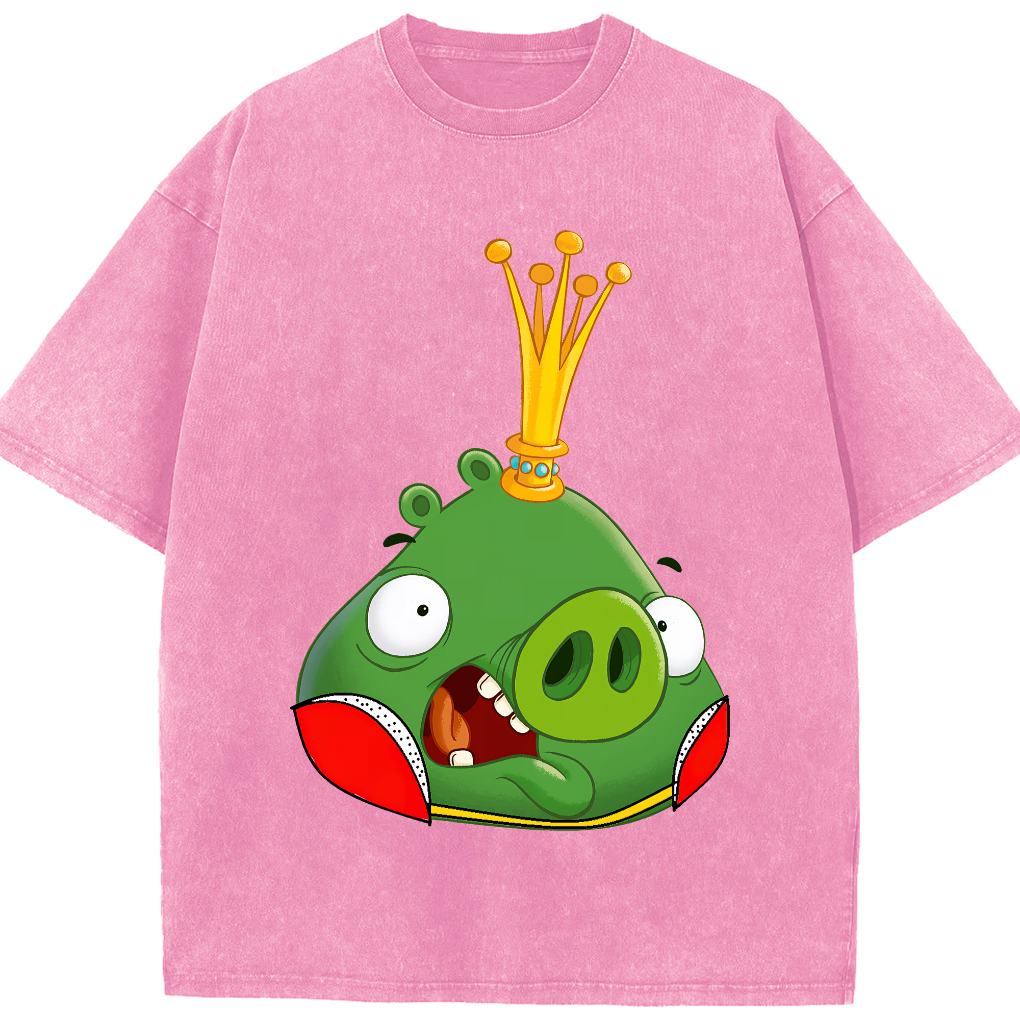 （画像用） Angry Birds アングリーバード 綿100% ヴィンテージ風 半袖Tシャツ（フロントプリント）